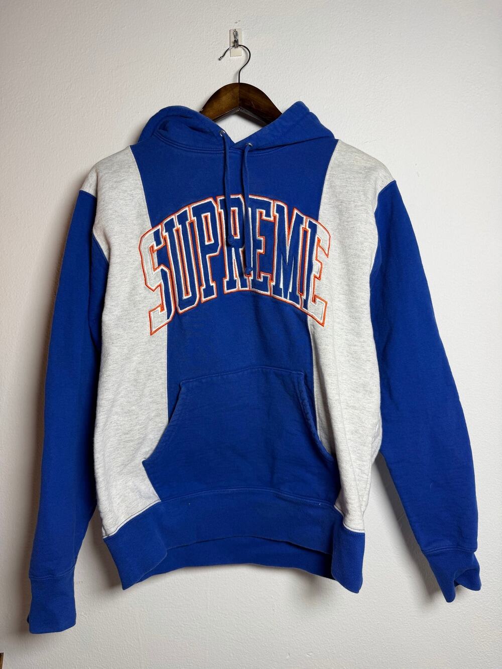 Supreme Paneled Arc Hooded Sweatshirt 'Royal Blue'